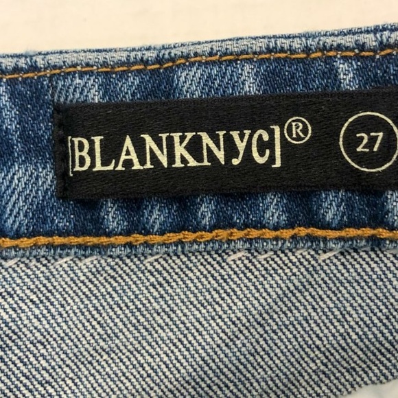 NWT Blank NYC BLANKNYC skinny embellished detailed Rhinestone denim jean Size 27 - Picture 4 of 4